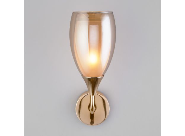 Настенный светильник со стеклянным плафоном 50285/1 золото