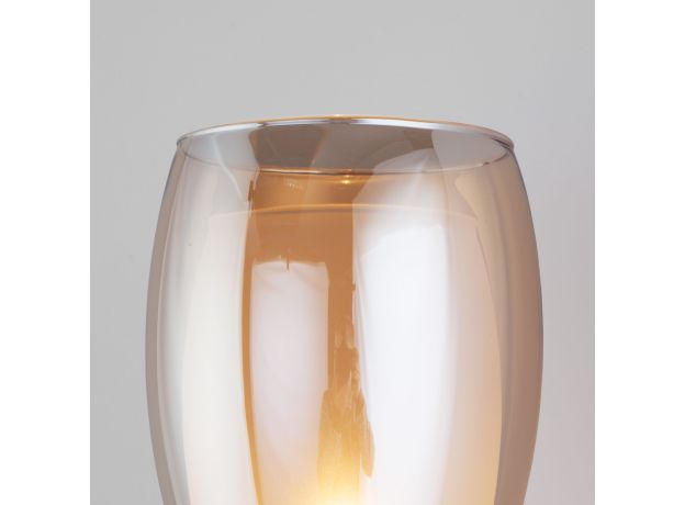 Настенный светильник со стеклянным плафоном 50285/1 золото