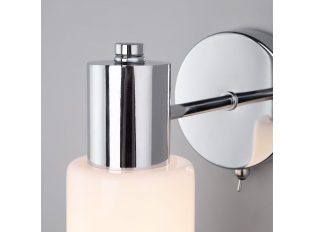 Настенный светильник со стеклянным плафоном 70160/1 хром