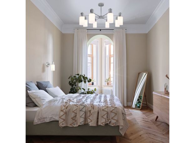 Настенный светильник со стеклянным плафоном 70160/1 хром