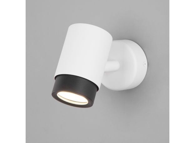 Настенный светильник 20124/1 белый/ черный
