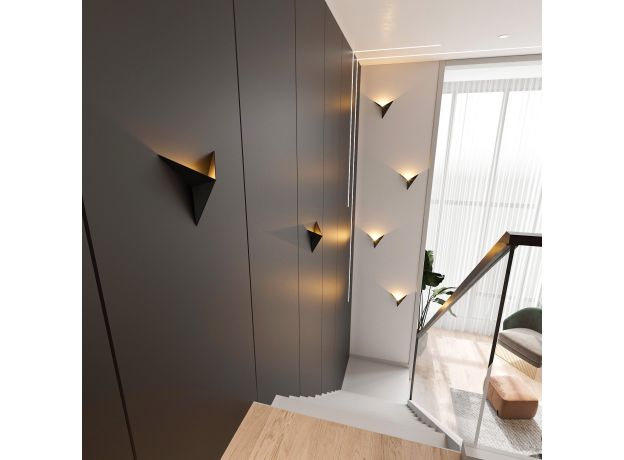 Настенный светодиодный светильник Parete LED MRL LED 3W 1008 IP20 черный