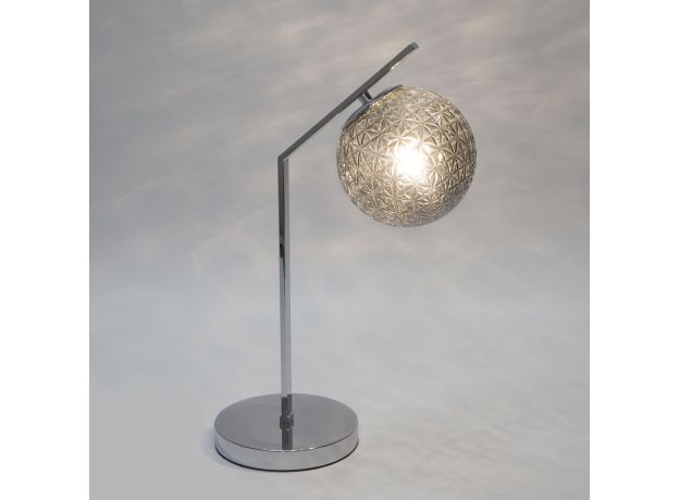 Настольная лампа с плафоном 01213/1 хром