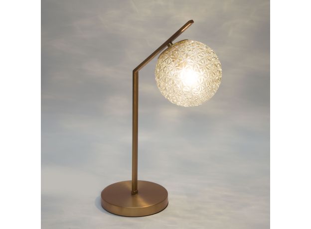 Настольная лампа с плафоном 01213/1 латунь