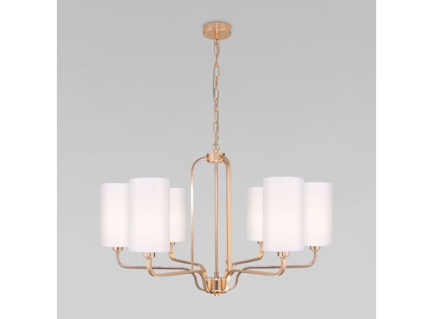 Подвесная люстра с абажурами 60128/6 золото