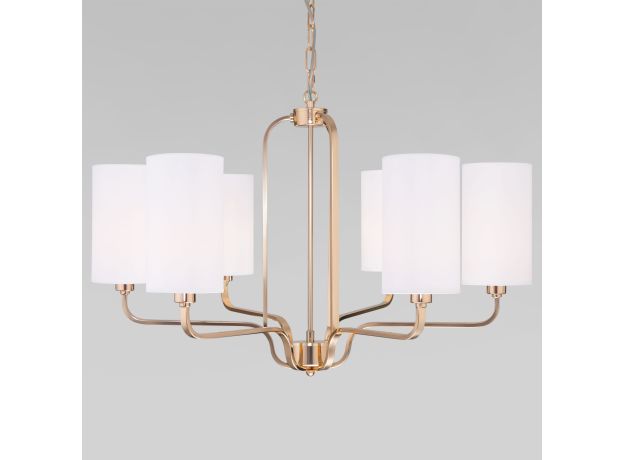 Подвесная люстра с абажурами 60128/6 золото