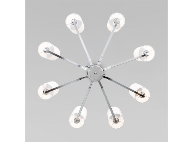 Подвесная люстра с абажурами 60128/8 хром