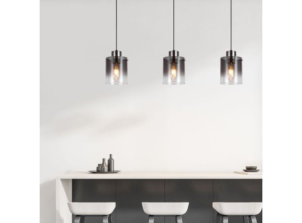 Подвесной светильник со стеклянным плафоном 50227/1 дымчатый