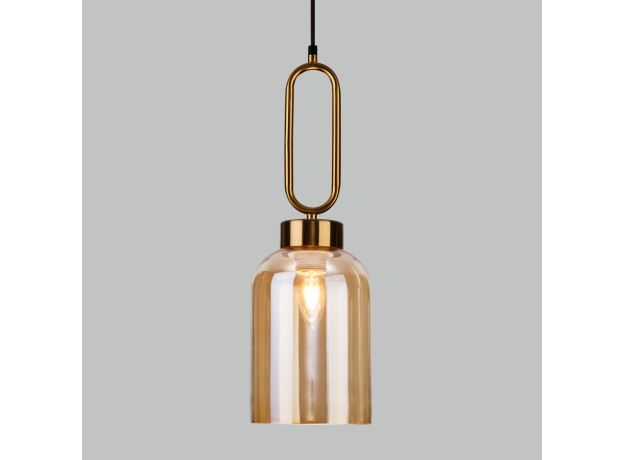 Подвесной светильник со стеклянным плафоном 50229/1 янтарный