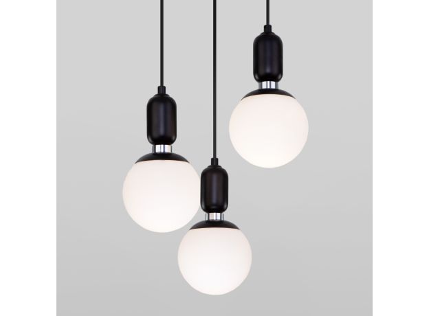 Подвесной светильник со стеклянными плафонами 50151/3 черный