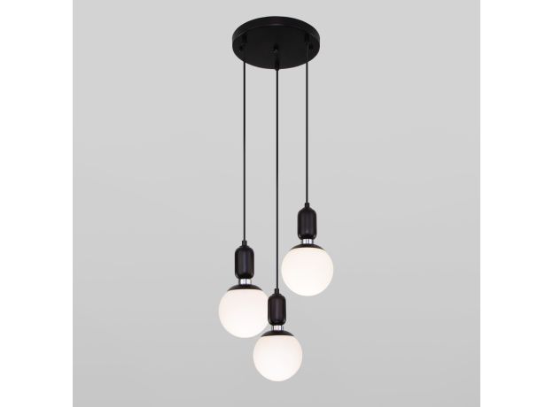 Подвесной светильник со стеклянными плафонами 50151/3 черный