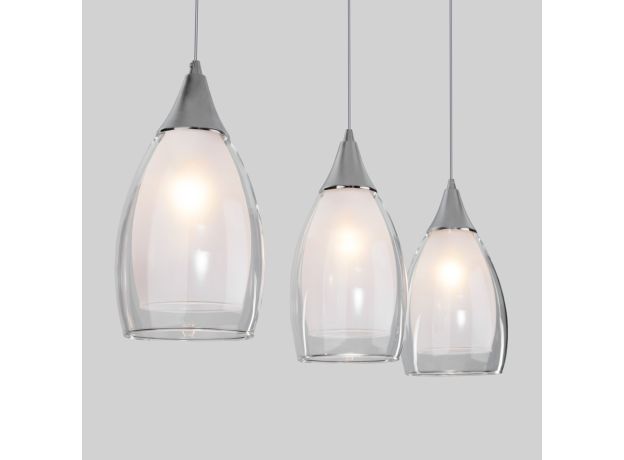 Подвесной светильник со стеклянным плафоном 50285/3 хром