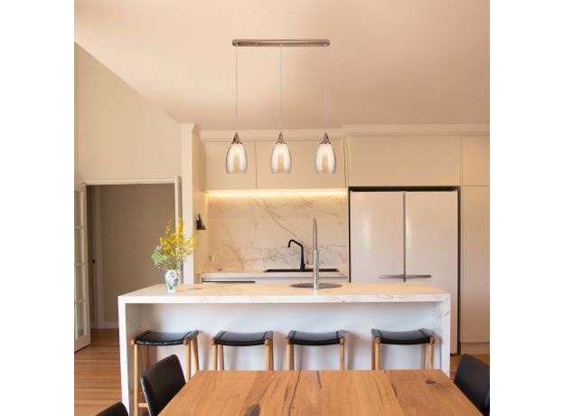 Подвесной светильник со стеклянными плафонами 50285/3 золото