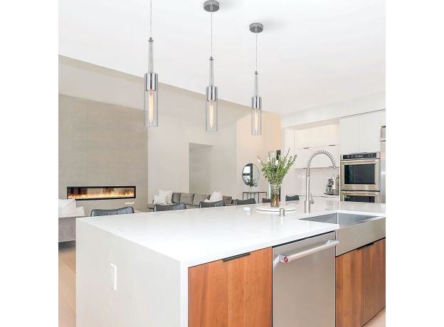 Подвесной светильник со стеклянным плафоном 50226/1 прозрачный