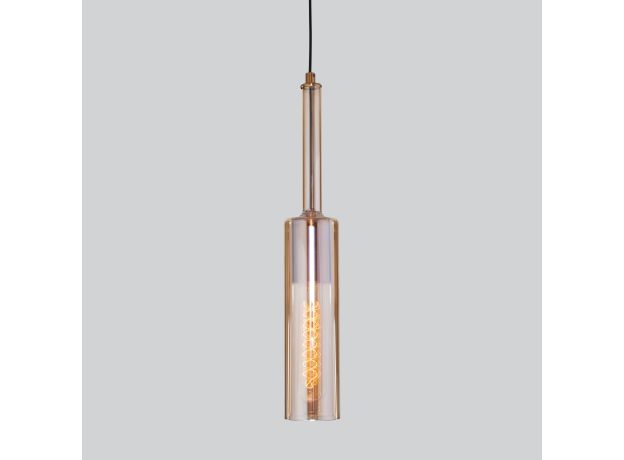 Подвесной светильник со стеклянным плафоном 50226/1 янтарный