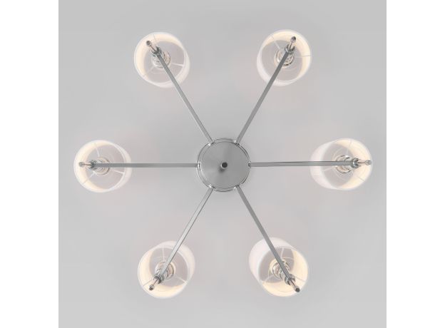 Классическая люстра с абажурами 60132/6 хром