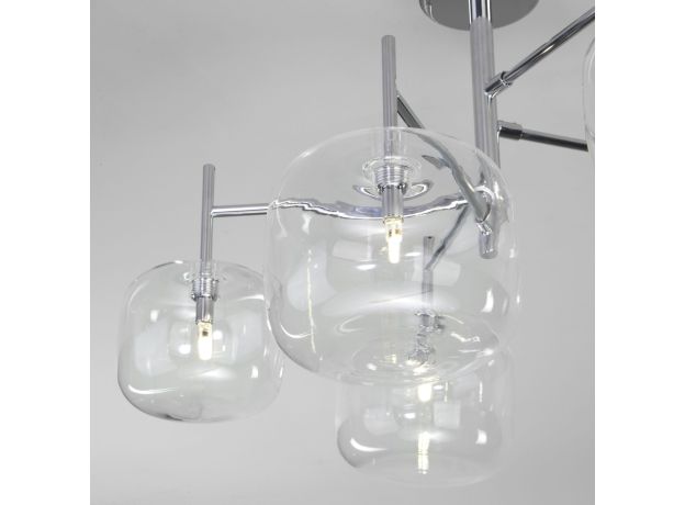 Потолочная люстра со стеклянными плафонами 70128/5 хром