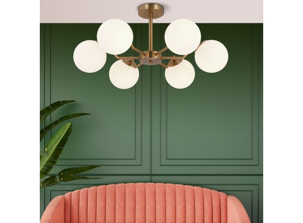 Потолочная люстра 70154/6 латунь