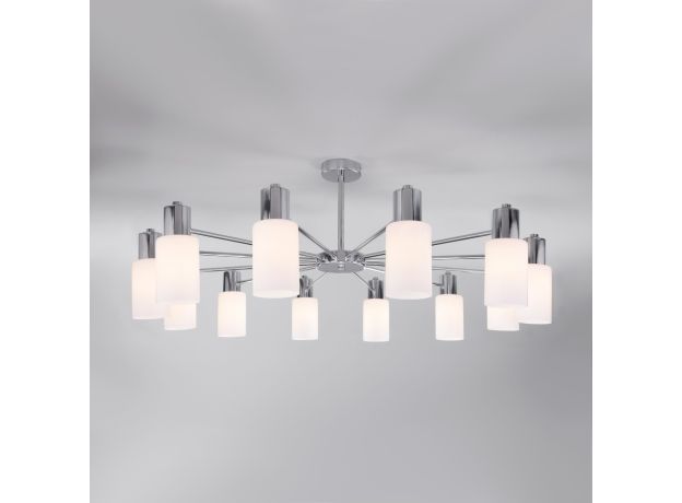 Потолочная люстра со стеклянными плафонами 70160/12 хром