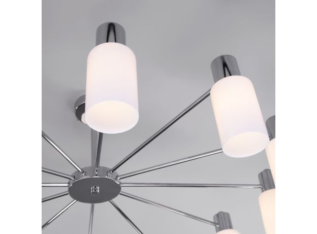 Потолочная люстра со стеклянными плафонами 70160/12 хром