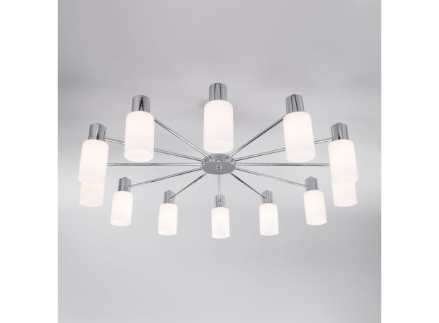 Потолочная люстра со стеклянными плафонами 70160/12 хром