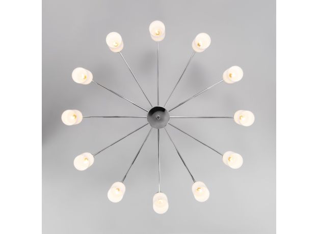 Потолочная люстра со стеклянными плафонами 70160/12 хром