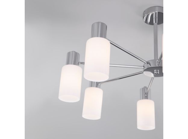 Потолочная люстра со стеклянными плафонами 70160/8 хром