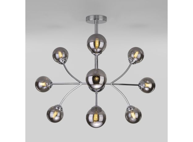 Потолочный светильник с тонированными плафонами 30179 хром