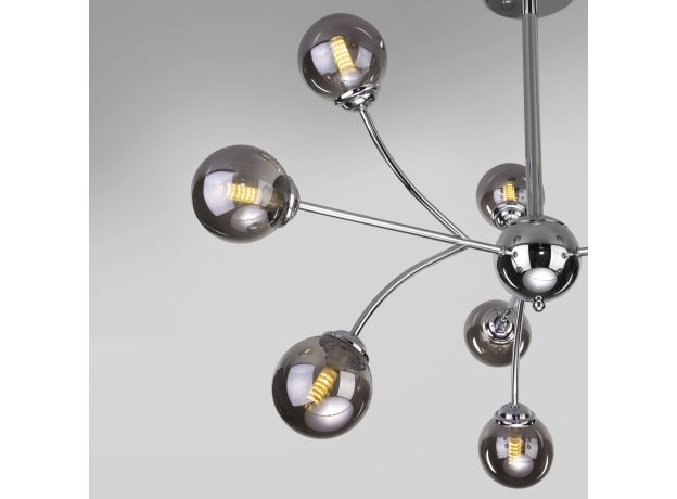 Потолочный светильник с тонированными плафонами 30179 хром