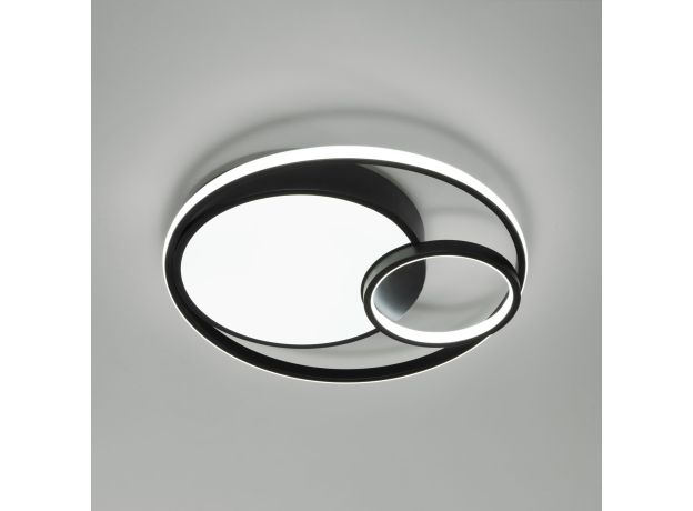 Потолочный светодиодный светильник с регулировкой яркости и цветовой температуры 90254/1 черный