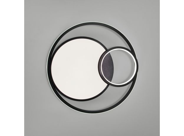 Потолочный светодиодный светильник с регулировкой яркости и цветовой температуры 90254/1 черный