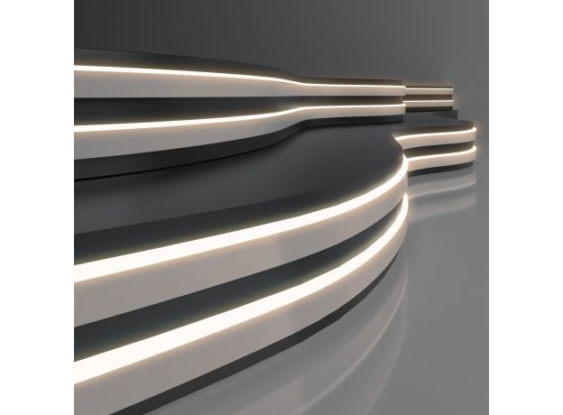 Светодиодный гибкий неон 24 В 10 Вт/м 120 Led/м 2835 IP65, дневной белый 4200K, 5м 24V 10W 120Led 2835 IP65