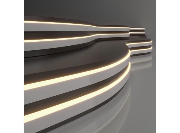 Светодиодный гибкий неон 24 В 10 Вт/м 120 Led/м 2835 IP65, теплый белый 3300K, 5м 24V 10W 120Led 2835 IP65