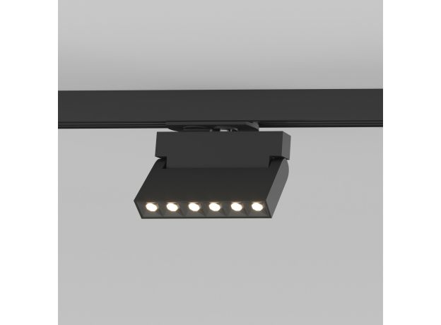 Трековый светодиодный светильник для однофазного шинопровода Garda черный 10 Вт 4200K 85017/01