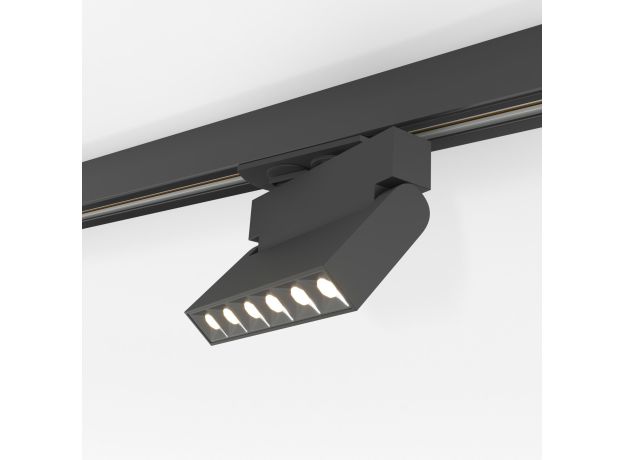 Трековый светодиодный светильник для однофазного шинопровода Garda черный 10 Вт 4200K 85017/01