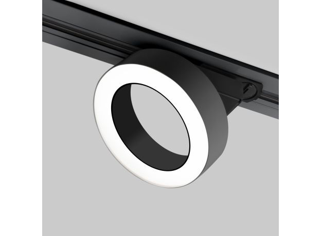 Трековый светодиодный светильник для однофазного шинопровода Spila черный 12W 4200K 85079/01
