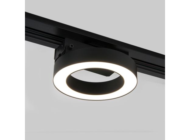 Трековый светодиодный светильник для однофазного шинопровода Spila черный 12W 4200K 85079/01