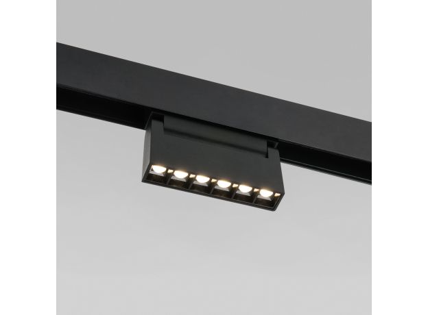 Трековый светодиодный светильник Slim Magnetic HL01 6W 4200K черный 85009/01