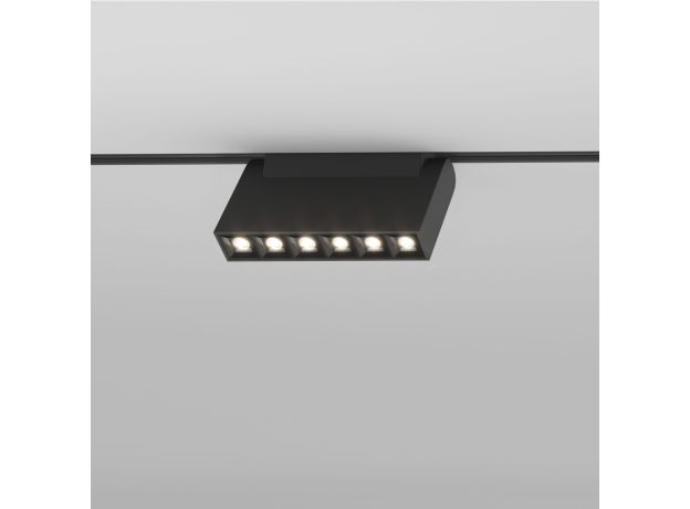 Трековый светодиодный светильник Slim Magnetic HL01 6W 4200K черный 85009/01
