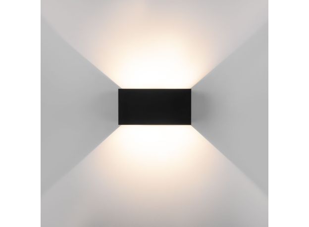 Уличный настенный светодиодный светильник WINNER DOUBLE LED IP54 35137/W черный