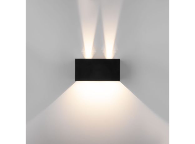 Уличный настенный светодиодный светильник WINNER DOUBLE LED IP54 35137/W черный