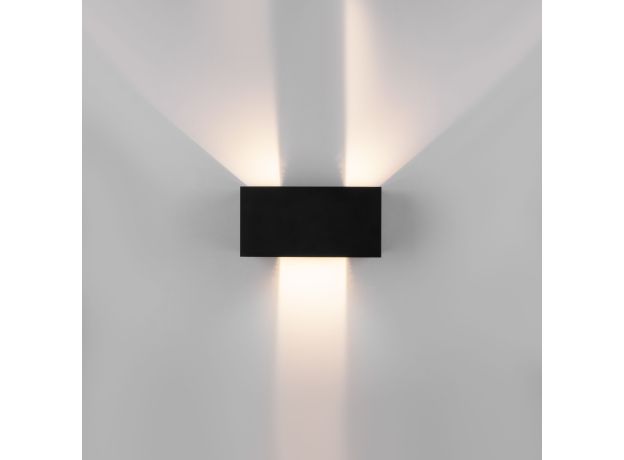 Уличный настенный светодиодный светильник WINNER DOUBLE LED IP54 35137/W черный