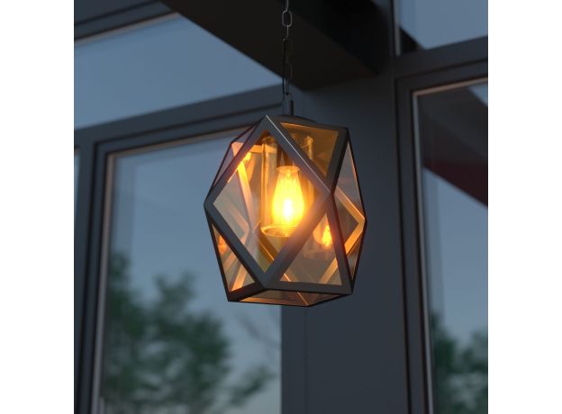 Уличный подвесной светильник Ambra H IP33 35133/H черный