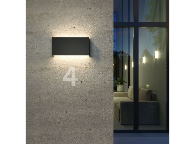 Уличный светодиодный светильник GOLF 1705 TECHNO LED графит