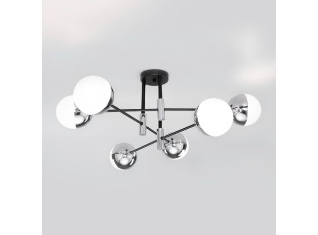 Умная потолочная люстра в стиле лофт 70129/6 хром Smart