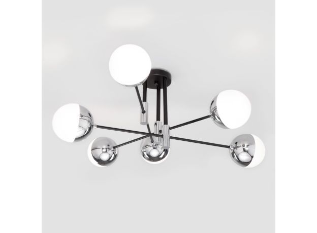 Умная потолочная люстра в стиле лофт 70129/6 хром Smart