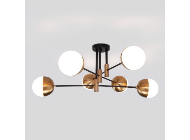 Умная потолочная люстра в стиле лофт 70129/6 латунь Smart