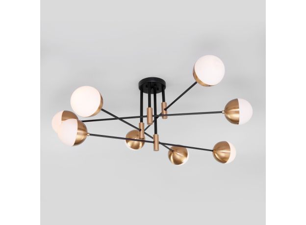 Умная потолочная люстра в стиле лофт 70129/8 латунь Smart