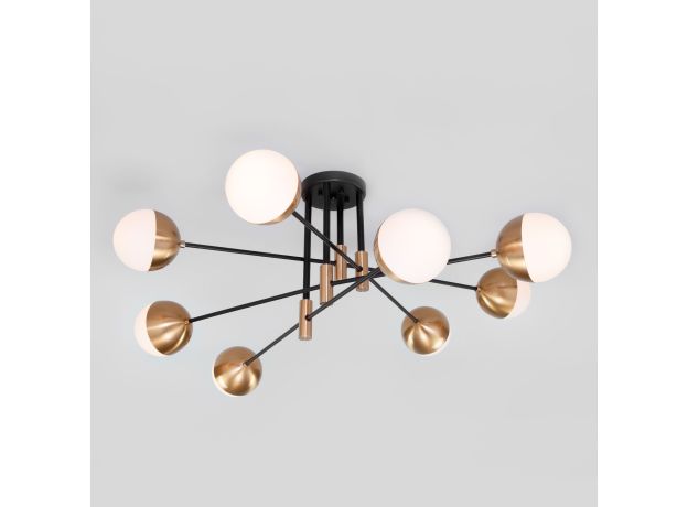 Умная потолочная люстра в стиле лофт 70129/8 латунь Smart