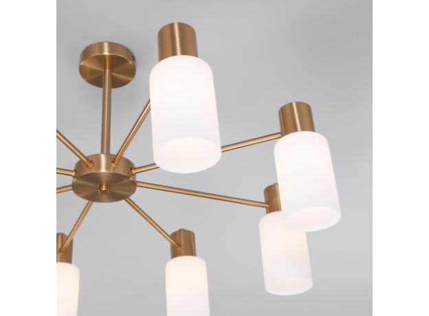 Умная потолочная люстра в стиле лофт 70160/8 латунь Smart